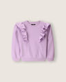 Sudadera Con Volantes,LILA