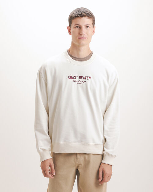 Sudadera Beige Bordada