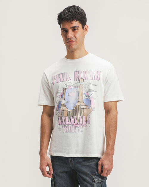 Playera Blanca Pink Floyd