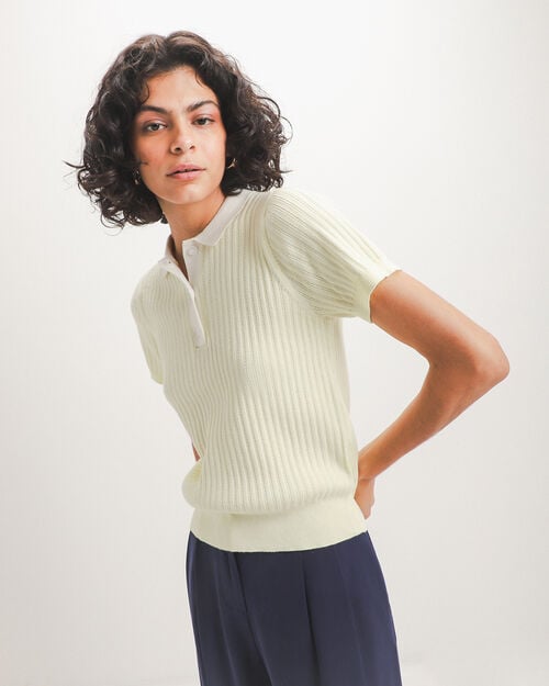 Polo Tejida Amarilla