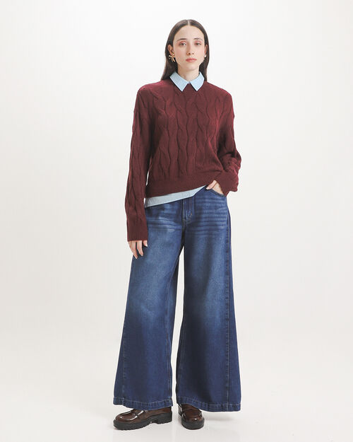 Wide Leg Jeans Cortes