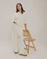 Pantalón Wide Leg Beige,BEIGE