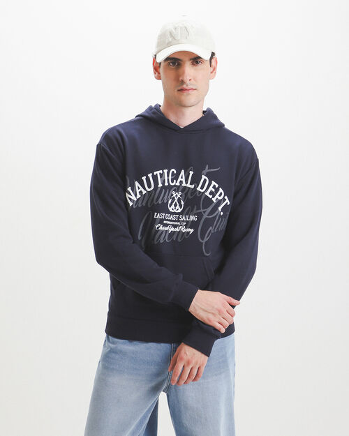 Sudadera Azul Estampada