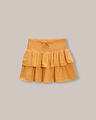Falda Corta Volantes,NARANJA CURRY