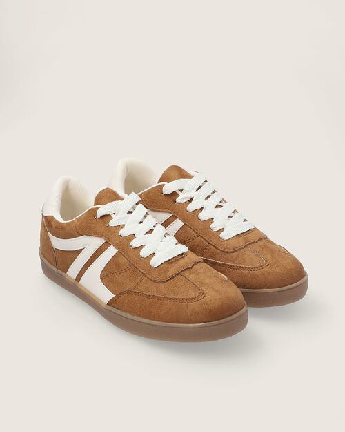 Tenis Contraste Caf&eacute;