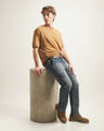 Playera Fit Relaxed Amarilla,AMARILLO OCRE