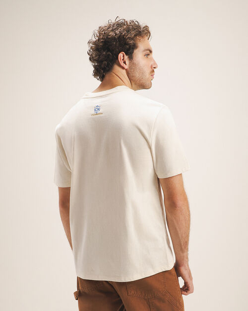 Playera Beige Manga Corta
