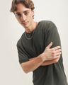 Playera Fit Relaxed Amarilla,OLIVO
