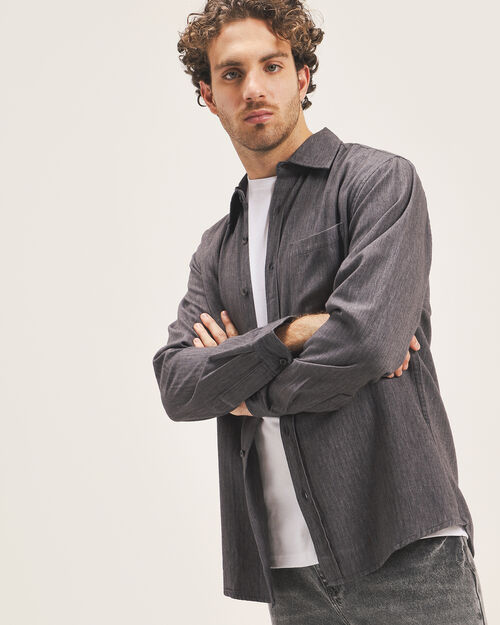 Camisa Manga Larga Gris