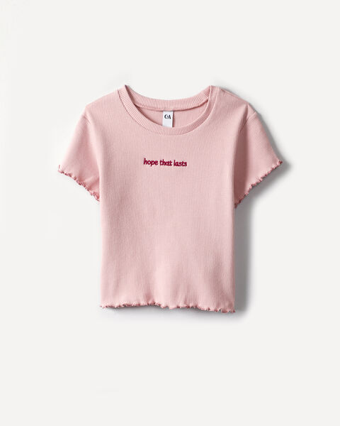 Playera Rosa Texto