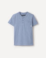 Playera Henley Roja,AZUL P1