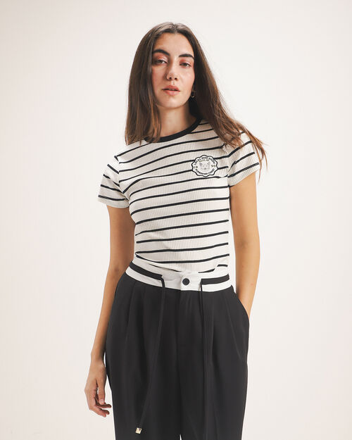 Playera Estampada Rayas