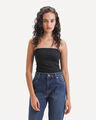 Top Caf&eacute; Strapless,NEGRO