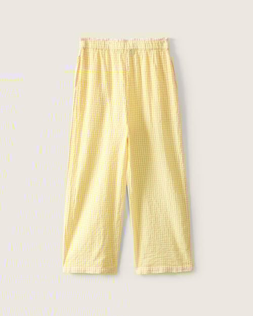 Pantal&oacute;n Amarillo Cuadros