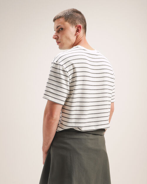 Playera Fit Relaxed  Rayas
