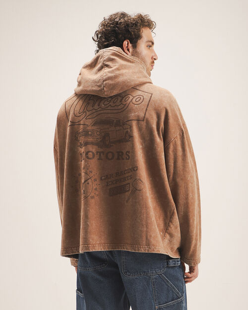 Sudadera Oversize Caf&eacute;