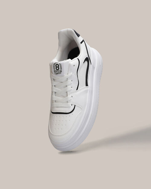 Tenis Doble Altura Blancos