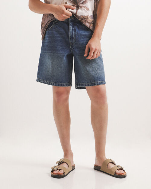 Bermuda Azul Fit Loose