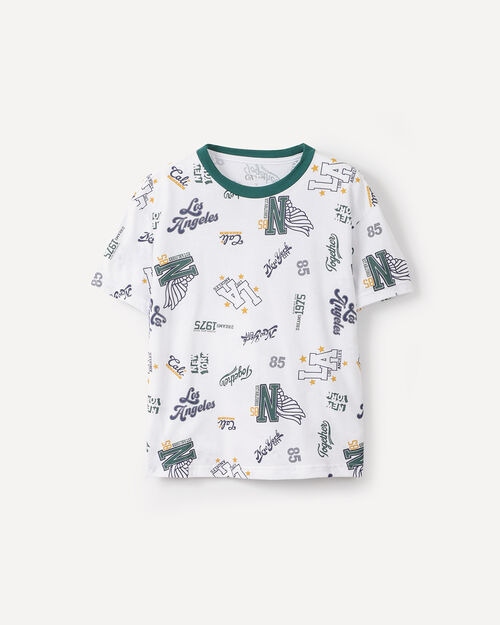 Playera Relaxed Estampada