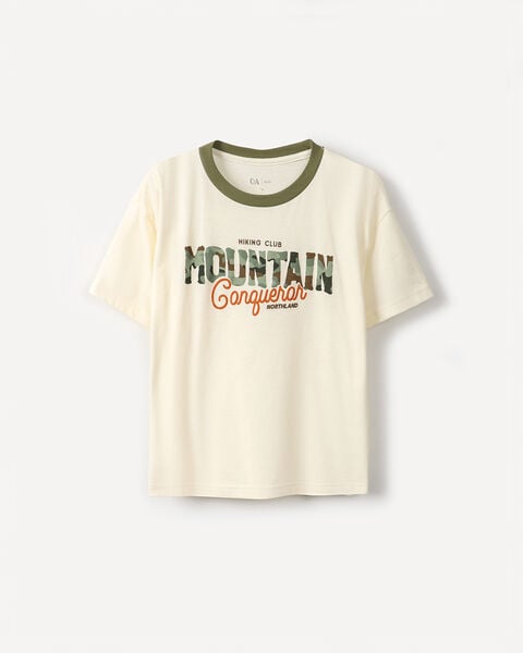 Playera Texto Mountain