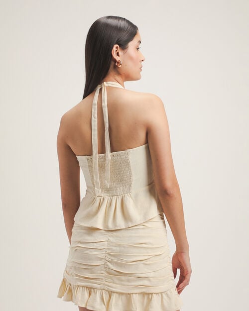 Top Halter Beige