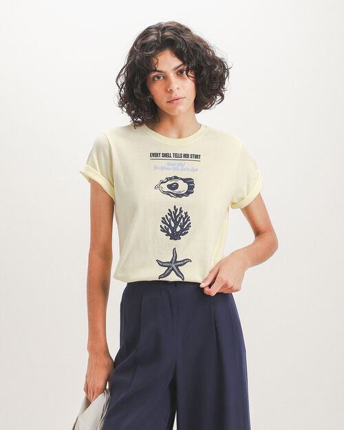Playera Regular Amarilla