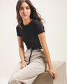 Playera Animal Print,NEGRO