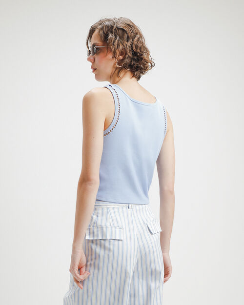 Top Tejido Azul