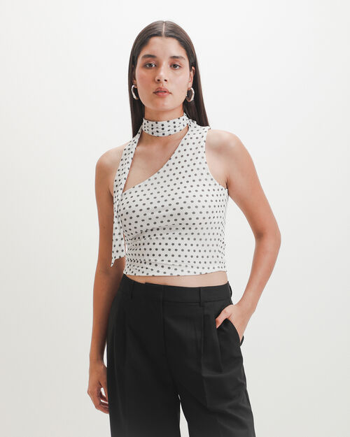 Top Estampado Lunares