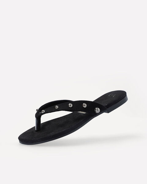Sandalias Negras Studs