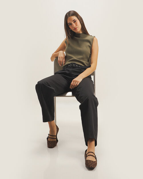 Pantalón Con Cinturón