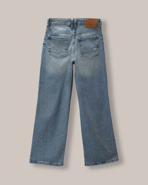Wide Leg Jeans Azul