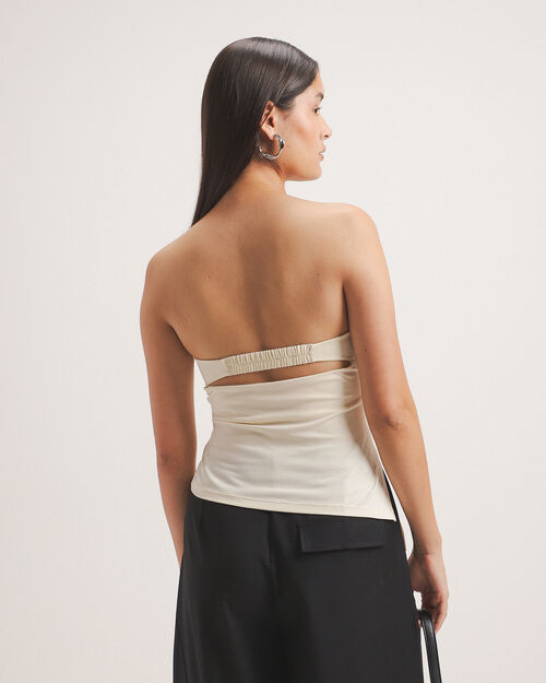 Top Strapless Beige