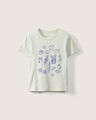 Playera Estampada Manga Corta,AZUL PASTEL