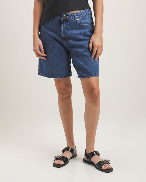 Bermuda Azul Efecto Lavado