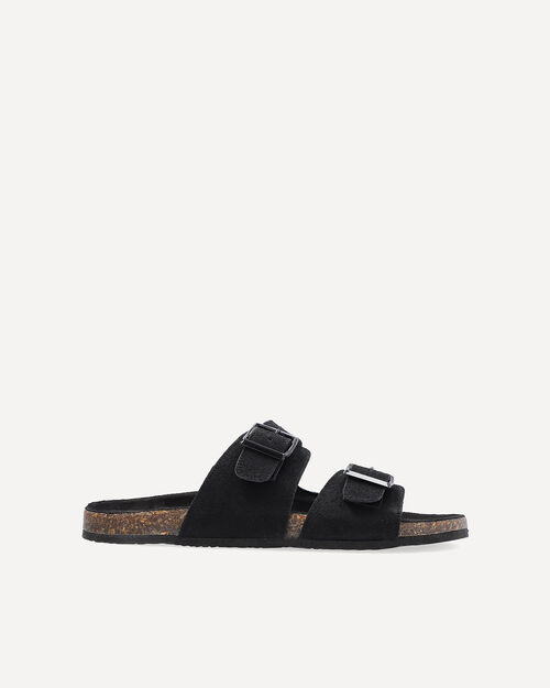 Sandalias Hebillas Negras