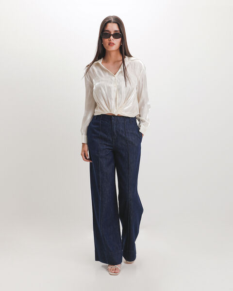 Camisa Blanca Satinada