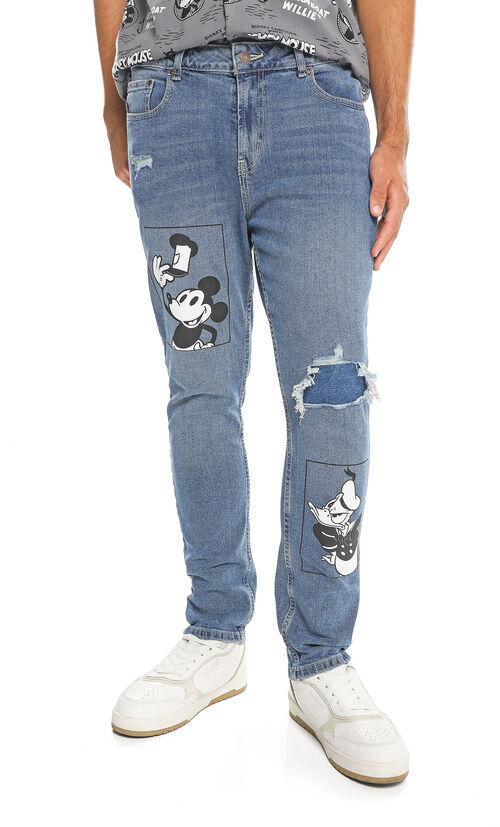 Jeans Táper Mickey Mouse