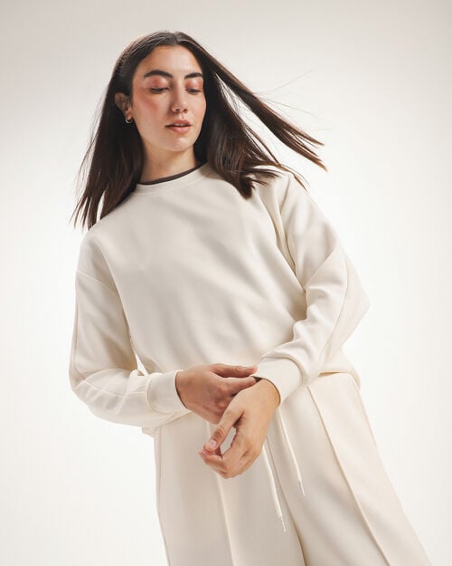 Sudadera Cerrada Cropped