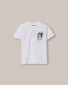 Playera Estampada Manga Corta,BLANCO P1