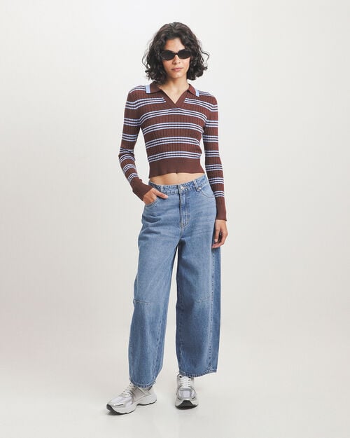 Jeans Barrel Azul