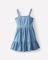 Vestido Corto Mo&ntilde;o,AZUL ACERO
