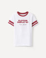 Playera Blanca Estampada,BLANCO