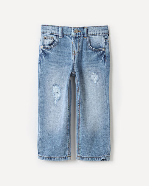 Jeans Straight Destrucciones
