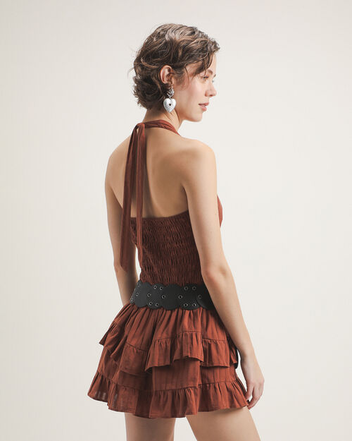 Vestido Halter Naranja