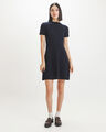 Vestido Corto Caf&eacute;,AZUL ULTRAMAR