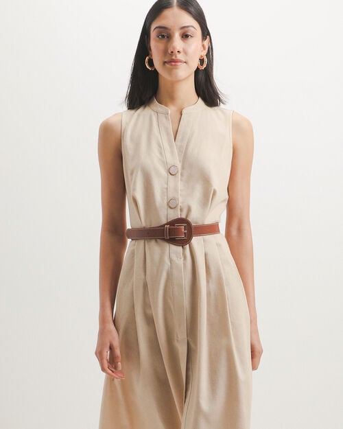 Vestido Midi Cintur&oacute;n