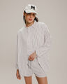 Camisa Oversize Blanca Rayas,BLANCO P1