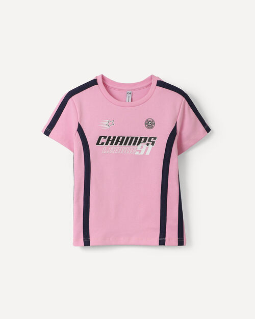 Playera Champs Rosa