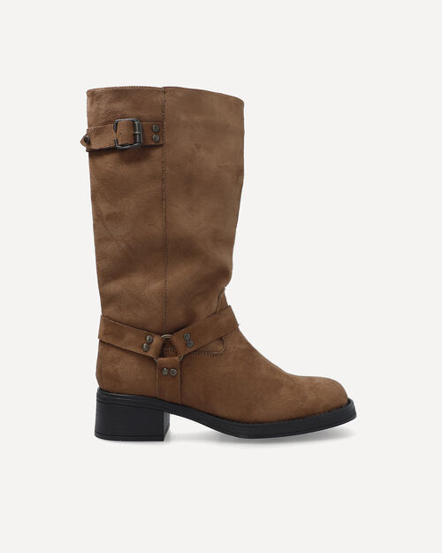 Bota Biker Gamuza